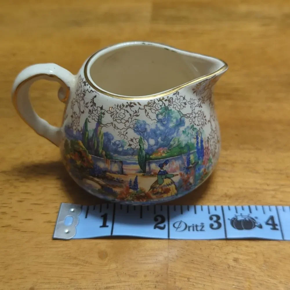 Lancaster & Sandland Vintage Multicolor English Ware England Creamer Pitcher
